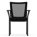 CoolMesh Mesh Back Stacking Chair with Fabric Seat