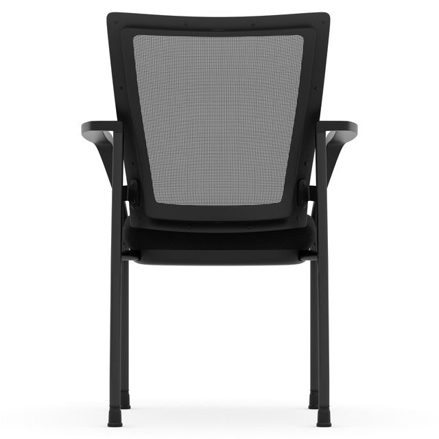 CoolMesh Mesh Back Stacking Chair with Fabric Seat