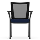 CoolMesh Mesh Back Stacking Chair with Fabric Seat