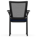 CoolMesh Mesh Back Stacking Chair with Fabric Seat