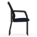 CoolMesh Mesh Back Stacking Chair with Fabric Seat