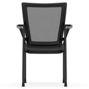 CoolMesh Mesh Back Stacking Chair with Fabric Seat