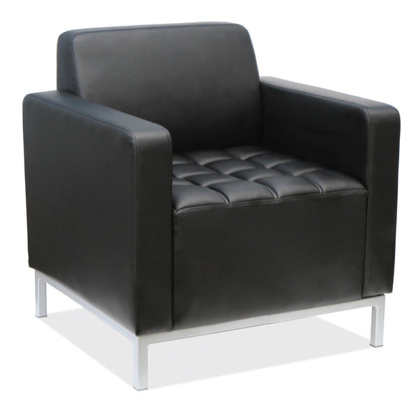 Millennial Guest Chair with Silver Metal Legs