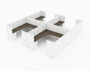 Compile 4 Person 54"H 6' x 8' Workstation Typical