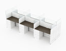 Compile 6 Person 54"H 2' x 4' Workstation Typical