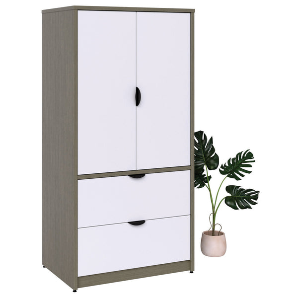 OS 2 Drawer Lateral 2 Door Storage Cabinet with Locks - 36"W x 20"D