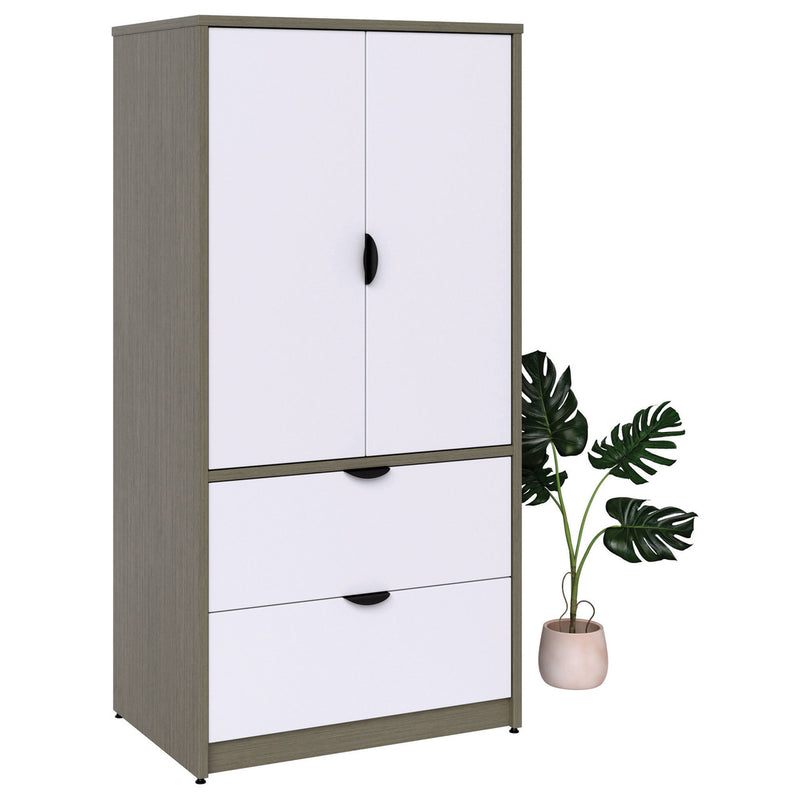 OS 2 Drawer Lateral 2 Door Storage Cabinet with Locks - 36"W x 24"D