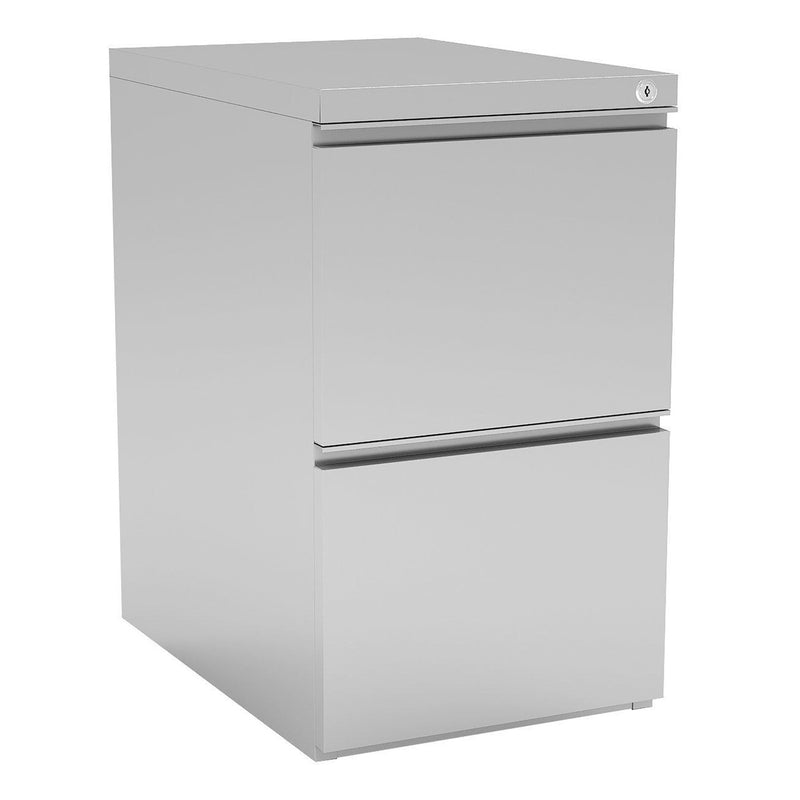 OS 2 Drawer Metal Dual File Pedestal - 22"D