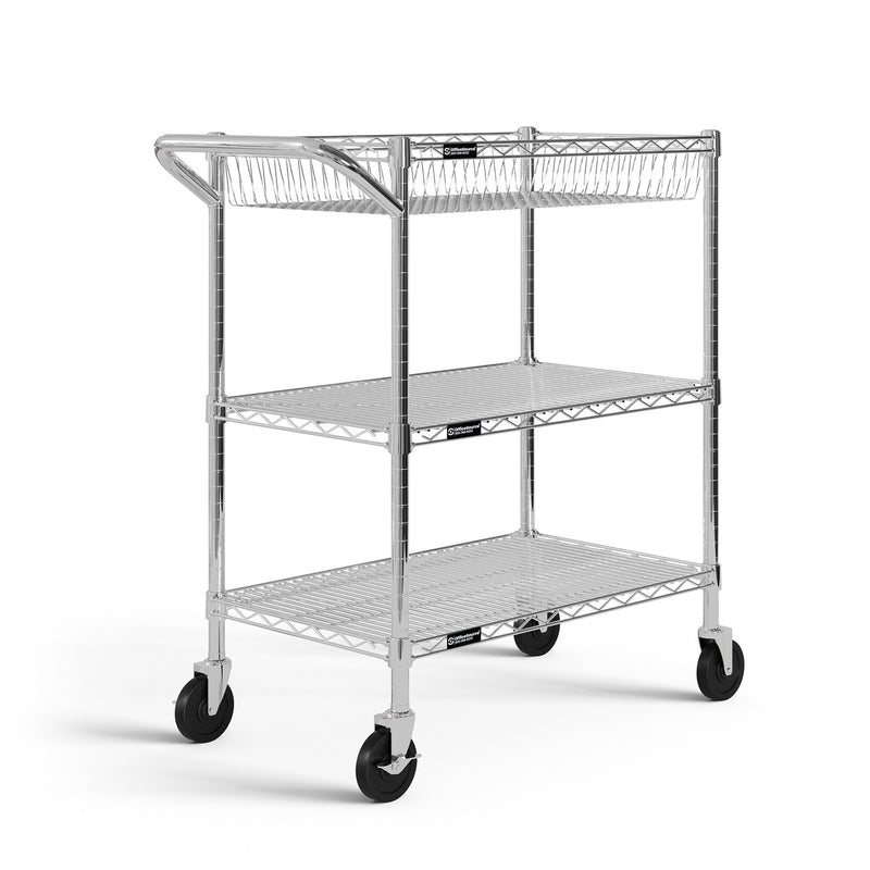 3-Shelf-Chrome-Cart