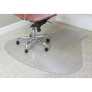 OS Everlife Clear Chair Mat for Medium Pile Carpet, 54" x 60" Workstation