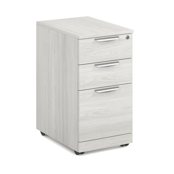 OS Laminate Modern 3-Drawer Mobile File Cabinet with Locking System