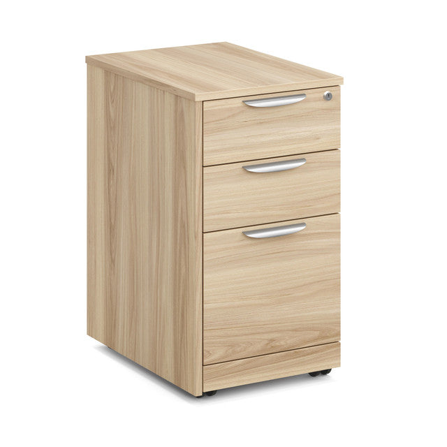 OS Laminate Modern 3-Drawer Mobile File Cabinet with Locking System