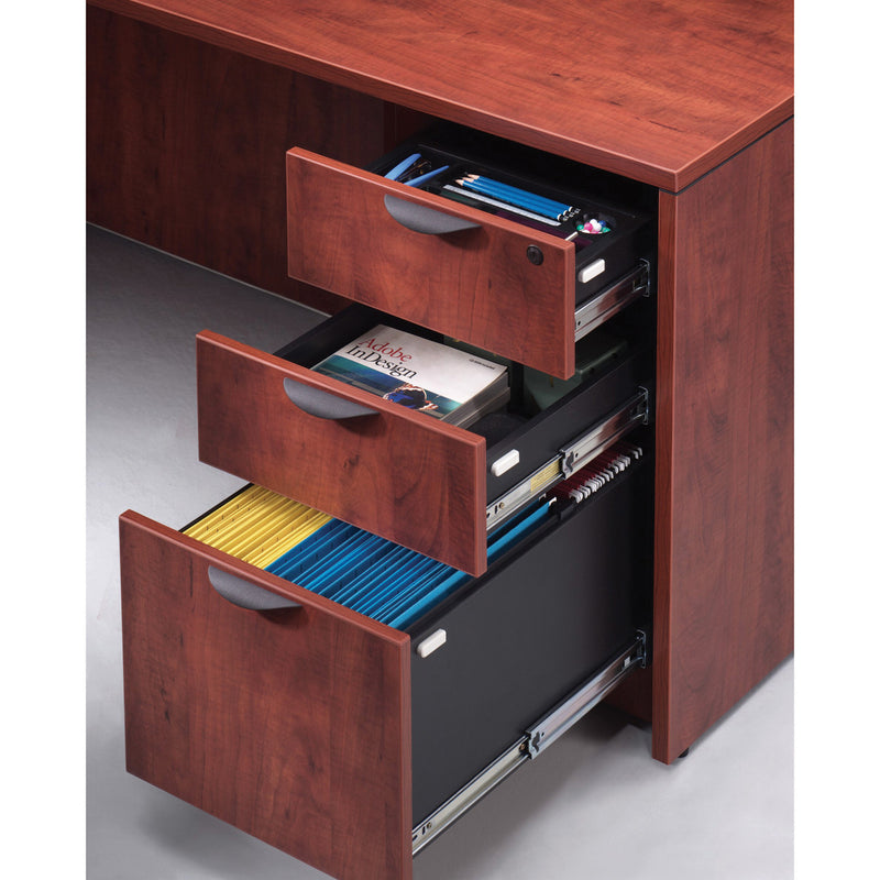 OS Laminate Modern 3-Drawer Mobile File Cabinet with Locking System