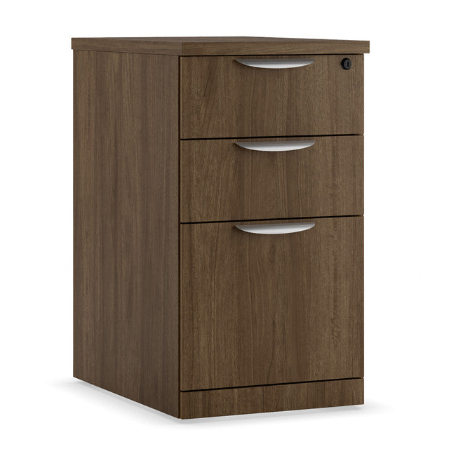 OS Laminate Modern 3-Drawer Mobile File Cabinet with Locking System