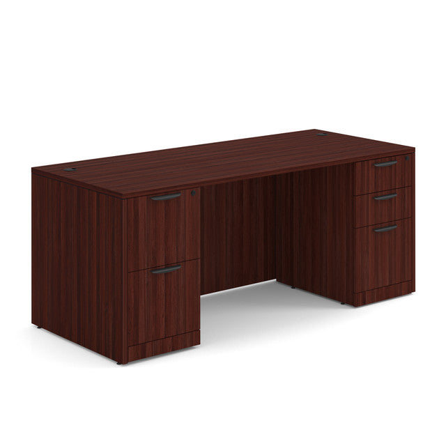 OS Laminate Double Full Pedestal Desk - 71'' x 30''