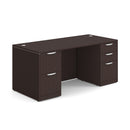 OS Laminate Double Full Pedestal Desk - 66'' x 30''