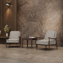 OS Mira Wood Arm Upholstered Lounge Chair