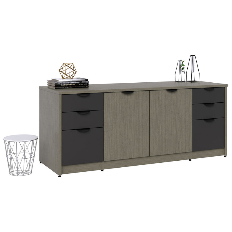 OS 72"W x 24"D Storage Credenza with Box and Dual File Storage, 2 Doors, File and Dual Box Storage (Copy)