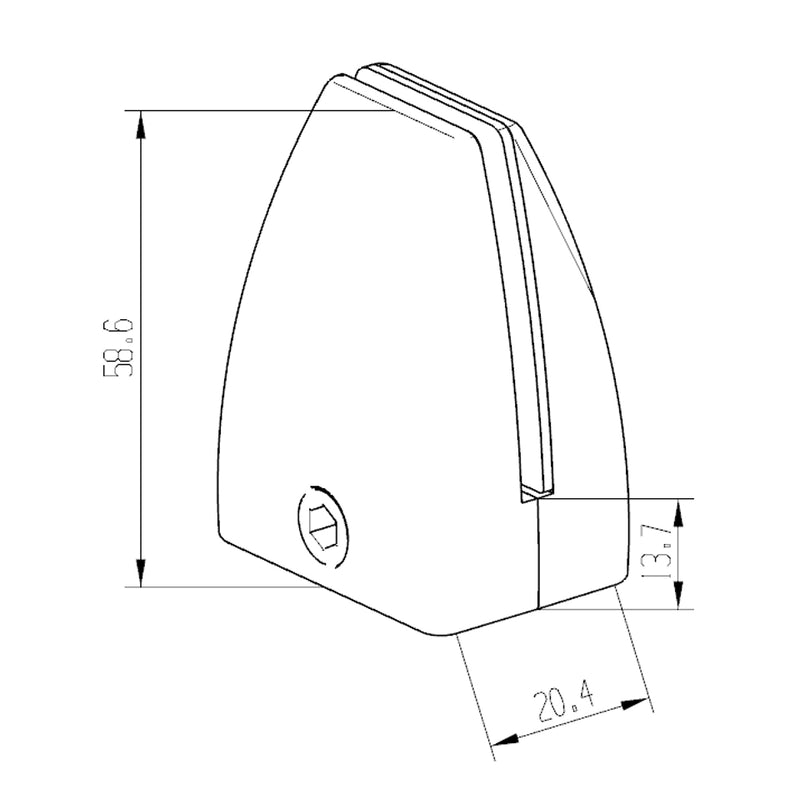 OS Panels Top Mount Divider Bracket (For Panels)
