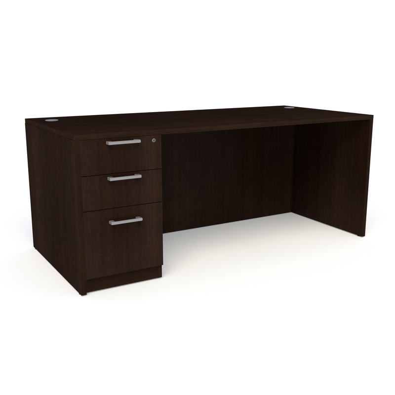 Pivit Casegoods Single Ped Desk