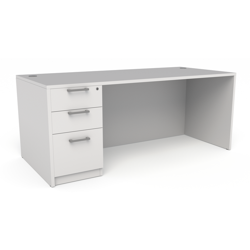 Pivit Casegoods Single Ped Desk