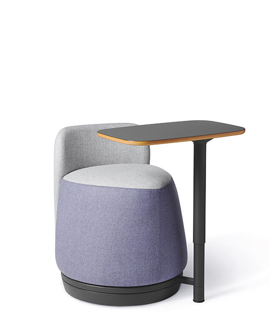 Office Master PLT-BT (OM Seating) Pouf with Backrest and Tablet Plot Twist