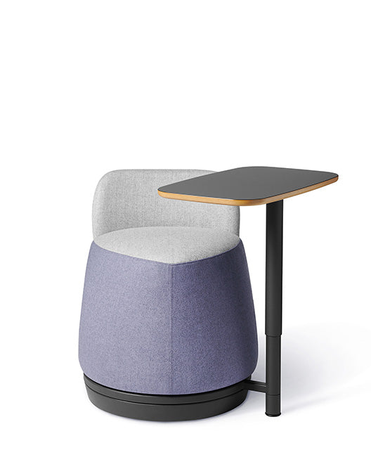 Office Master PLT-BT (OM Seating) Pouf with Backrest and Tablet Plot Twist