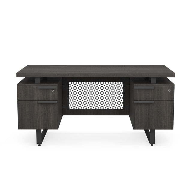 Palisades Double Pedestal Desk - 60" x 30"