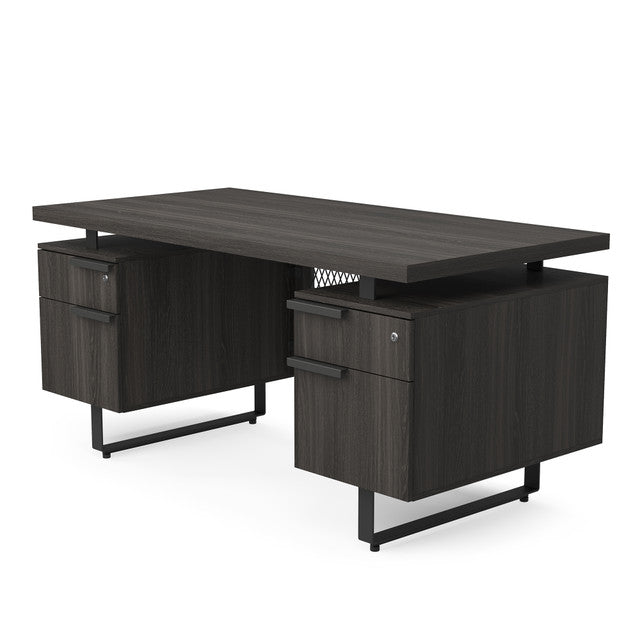 Palisades Double Pedestal Desk - 60" x 30"