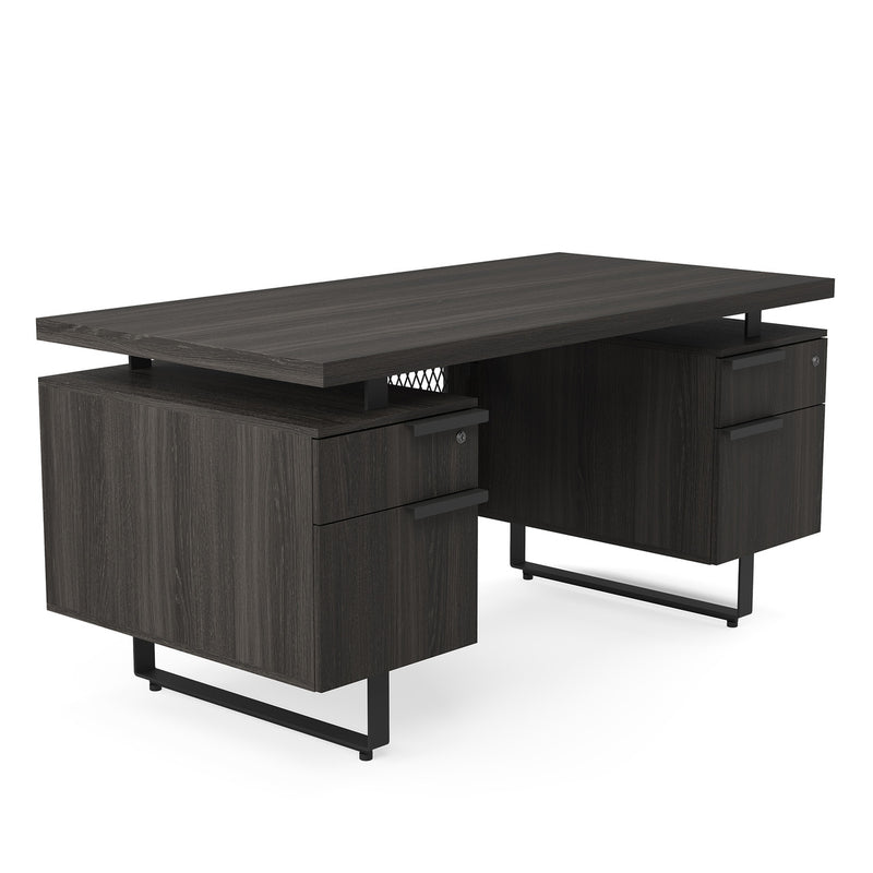 Palisades Double Pedestal Desk - 60" x 30"