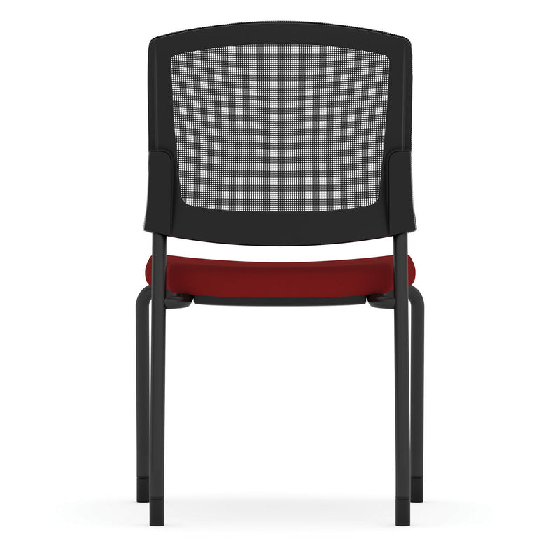 Parson Armless Micro Mesh Back Side Chair - Fabric Seat