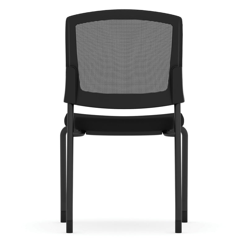 Parson Armless Micro Mesh Back Side Chair - Fabric Seat