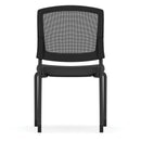Parson Armless Micro Mesh Back Side Chair - Fabric Seat