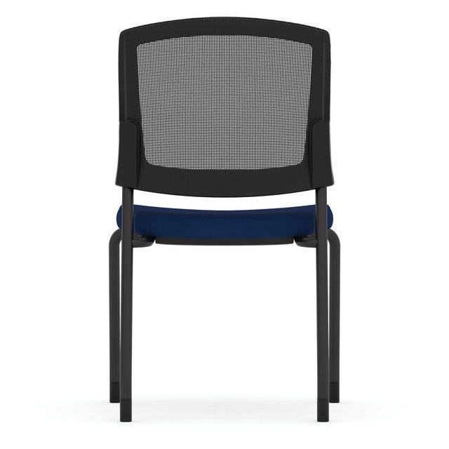 Parson Armless Micro Mesh Back Side Chair - Fabric Seat