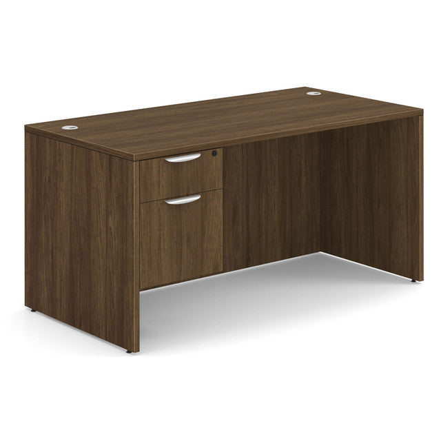 OS Laminate Single 3/4 Pedestal Desk - 60" x 30"