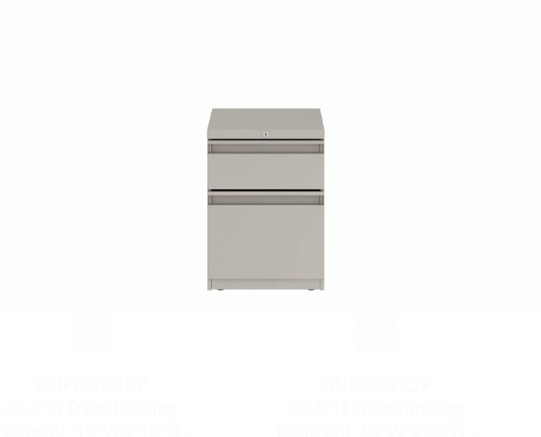 Prime™ 20.8"H Freestanding Pedestal, 15"W x 18"D - Box/File