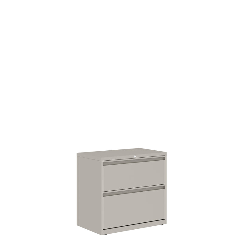Prime™ 28"H Two High Lateral File Cabinet, 36"W x 18"D - Fixed Front