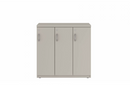 Prime™ 35.2"H Triple Column Locker, One Row, 36"W x 18"D, Flat Metal Doors - Right Opening