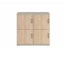 Prime™ 35.2"H Double Column Locker, Two Rows, 36"W x 18"D, Laminate Doors - Right Opening