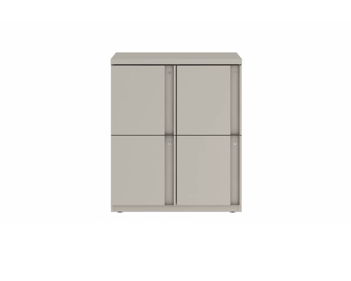 Prime™ 35.2"H Double Column Locker, Two Rows, 30"W x 18"D, Full Pull Doors - Left Opening