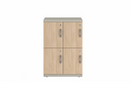 Prime™ 35.2"H Double Column Locker, Two Rows, 24"W x 18"D, Laminate Doors - Left Opening