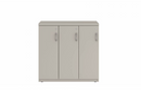 Prime™ 35.2"H Triple Column Locker, One Row, 36"W x 18"D, Flat Metal Doors - Left Opening