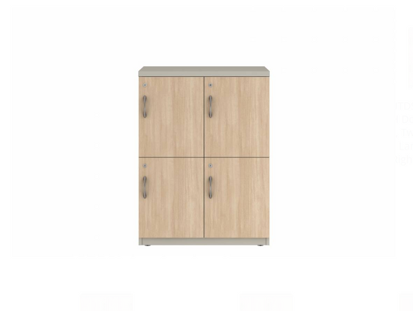 Prime™ 40"H Double Column Locker, Two Rows, 30"W x 18"D, Laminate Doors - Right Opening
