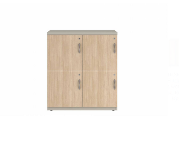 Prime™ 40"H Double Column Locker, Two Rows, 36"W x 18"D, Laminate Doors - Left Opening