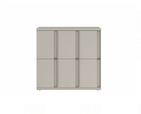 Prime™ 40"H Triple Column Locker, Two Rows, 42"W x 18"D, Full Pull Doors - Left Opening