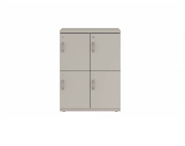 Prime™ 40"H Double Column Locker, Two Rows, 30"W x 18"D, Flat Metal Doors - Right Opening