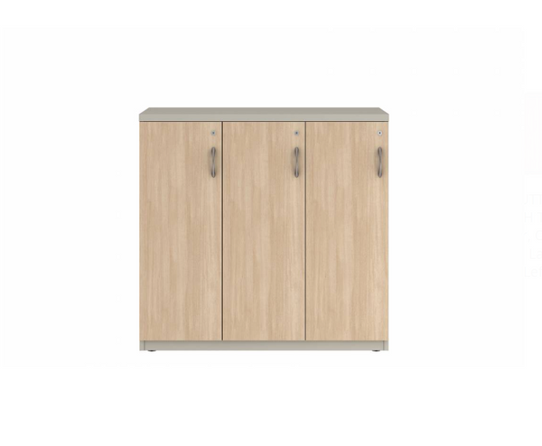 Prime™ 40"H Triple Column Locker, One Row, 42"W x 18"D, Laminate Doors - Left Opening