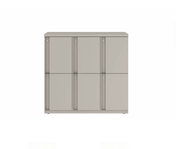 Prime™ 40"H Triple Column Locker, Two Rows, 42"W x 18"D, Full Pull Doors - Right Opening