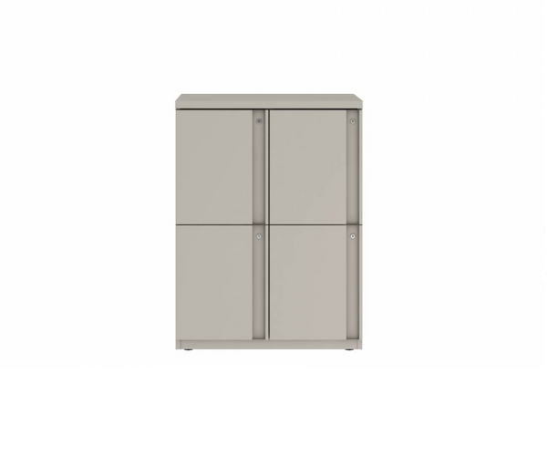 Prime™ 40"H Double Column Locker, Two Rows, 30"W x 18"D, Full Pull Doors - Left Opening