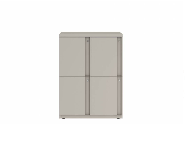 Prime™ 40"H Double Column Locker, Two Rows, 30"W x 18"D, Full Pull Doors - Left Opening